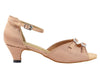 Elegantly crafted brown satin dance shoes for a sophisticated look