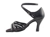 Black leather ballroom dance shoes: comfort and style combined