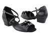 Classic black leather ballroom shoes for a timeless and polished look