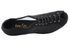 Black nubuck ballroom men's shoes for a sleek and comfortable dance experience