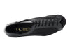 Sleek black leather ballroom shoes, ideal for stylish and comfortable dancing