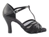 Leather and mesh ballroom dance heels