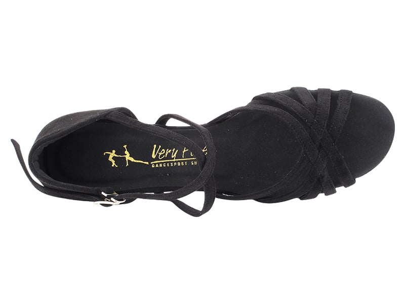 Classic black dance shoes for women in oxford nubuck