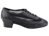 Leather ballroom shoes in black