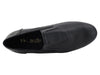 Performance-ready black leather dance shoes with ventilation