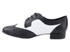 Stylish black and white footwear perfect for swing dancing