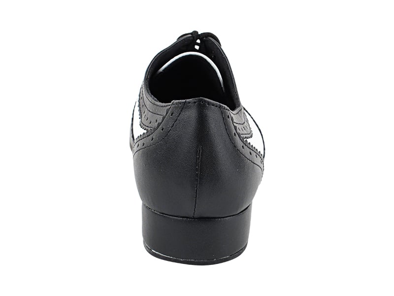 Stylish black and white footwear perfect for swing dancing