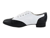 Sleek black and white footwear ideal for swing dancing