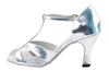 Stunning silver stardust and leather dance heels for a touch of glamour on the dance floor