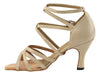 Sophisticated tan heels featuring smooth leather finish