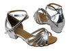 Stunning silver ballroom dance heels for women