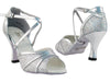 High-Quality Silver Trim Ballroom Dance Shoes