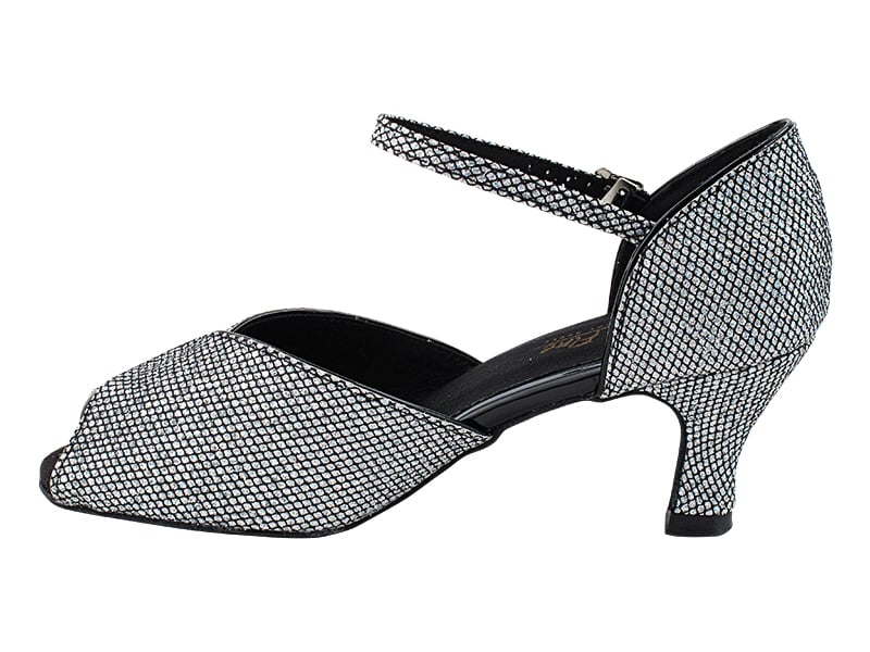 Stylish Black Ballroom Heels featuring Sparklenet and Trim