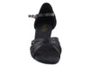 Black Satin Dance Shoes for Ballroom