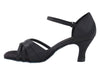 Classic Black Satin Ballroom Heels for Performances