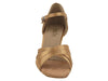 Elegant Brown Satin Dance Shoes for Ballroom