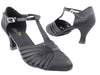 Black Satin Ballroom Dance Heels