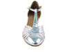 Silver Leather Ballroom Dance Heels