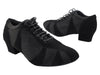 Black Nubuck and Knit Mesh Dance shoes