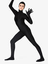 Adult Unisex Complete Black Body Unitard