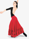 Adult Flamenco Red Ballroom Skirt