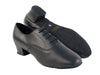 Black Leather Wide Width Dance Shoes