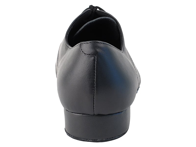 Black Perforated Leather Dance Shoes for Performances