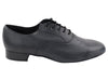 Black Leather Wide Width Shoes