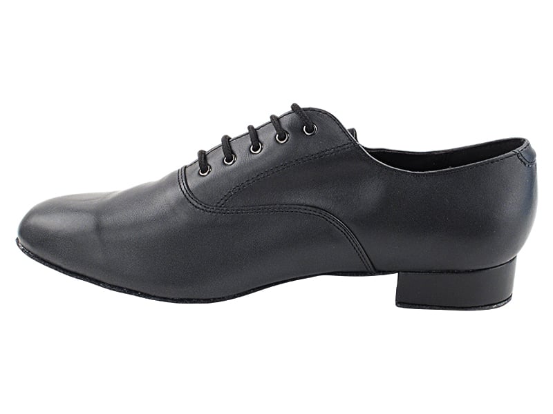 Black Leather Shoes with Wide Fit