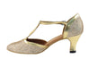 Gold Sparklenet & Gold Trim Dance heels