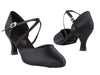 Black Satin Dance heels