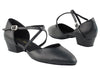 Black leather Dance shoes