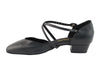 Black leather Dance shoes