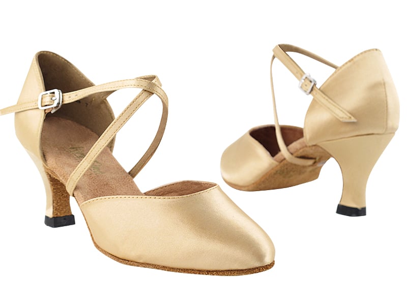 Light Brown Satin Dance heels