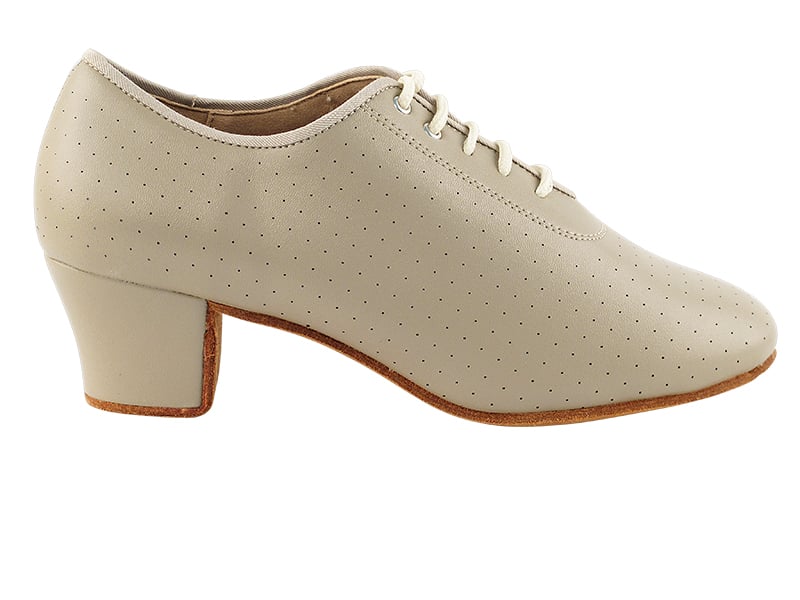Beige Leather Dance shoes