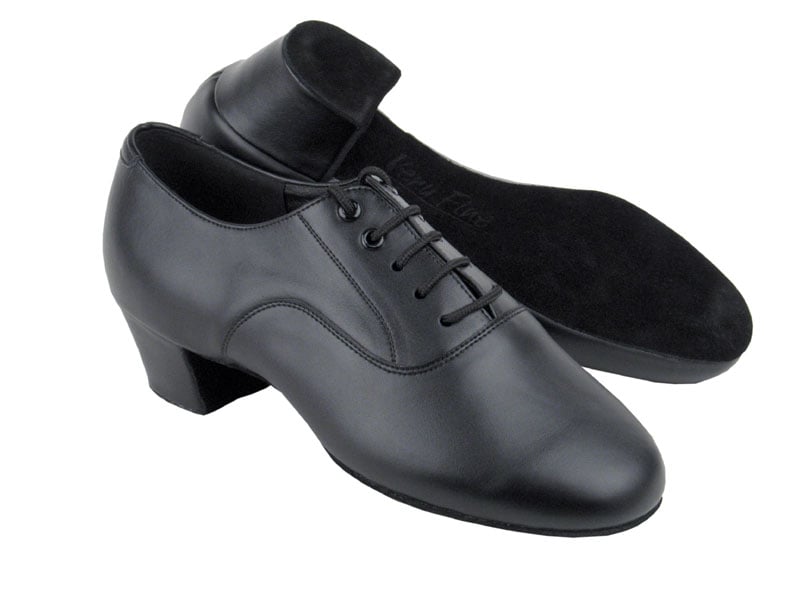 Black leather jazz shoes