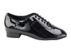 Black patent dance shoes