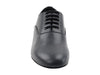 Black leather dance shoes