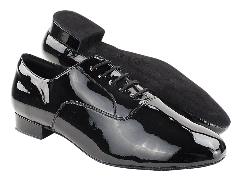 Black patent dance shoes