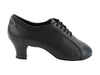 Black Perforated Leather Dance shoes
