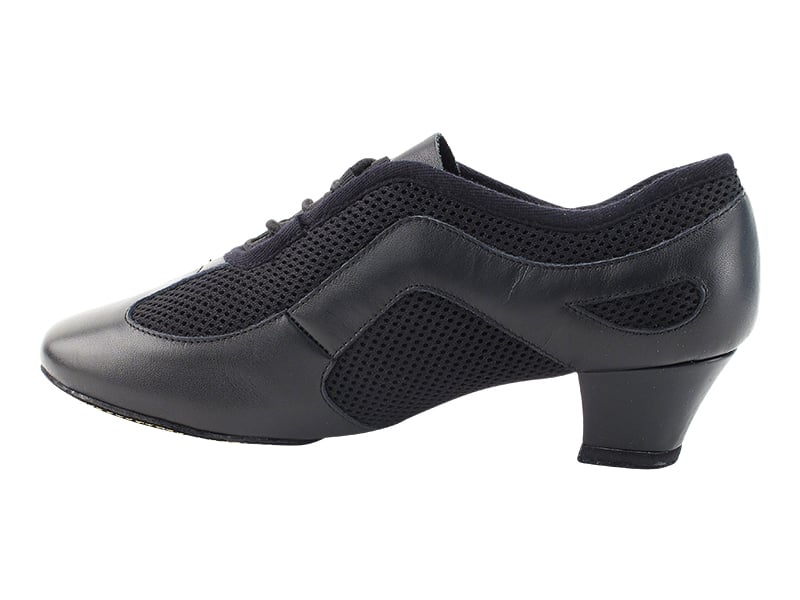 black leather dance shoes