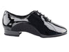 Black patent dance shoes