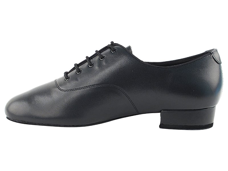 Black leather dance shoes