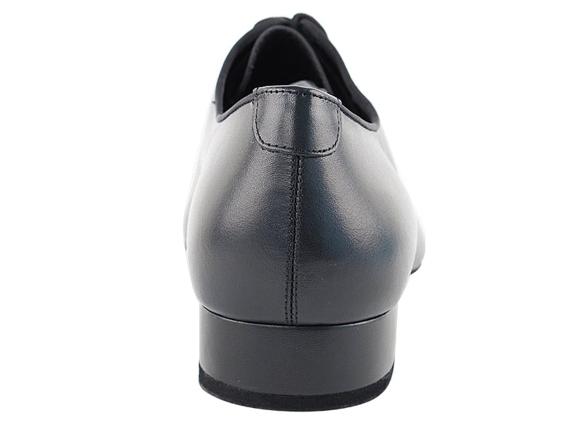 Black leather dance shoes