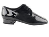 Black patent dance shoes