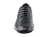 Black leather dance shoes