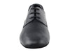 Black leather dance shoes