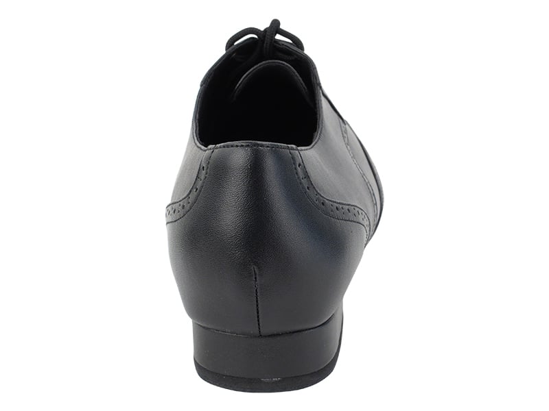 Black leather dance shoes: classic, versatile footwear