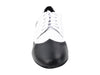 Black and white leather dance shoes