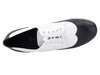 Black and white leather dance shoes